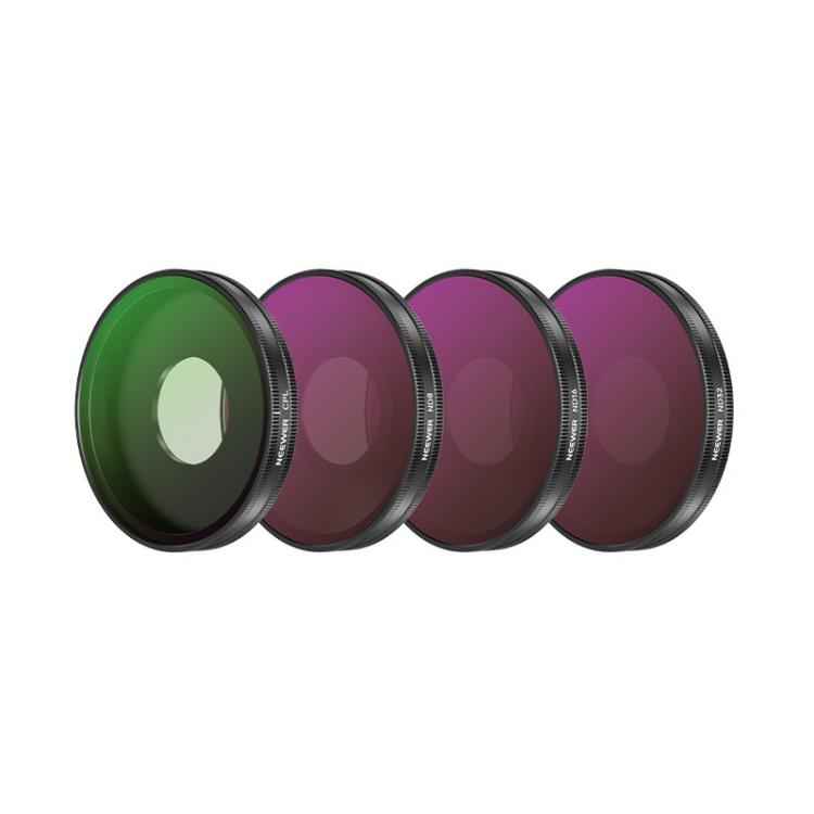 For DJI Osmo Action 6 / 5 Pro / 4 NEEWER Camera Lens Filter, 6 in 1 CPL ND External, 4 in 1 ND8-64PL, 4 in 1 CPL ND8-32 Threaded, 6 in 1 CPL ND Threaded