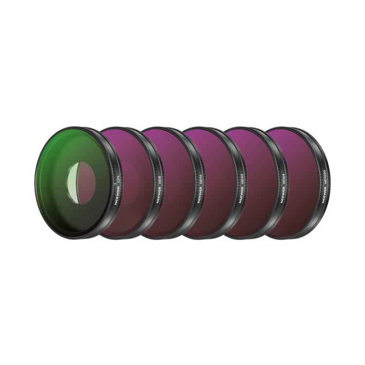 For DJI Osmo Action 6 / 5 Pro / 4 NEEWER Camera Lens Filter, 6 in 1 CPL ND External, 4 in 1 ND8-64PL, 4 in 1 CPL ND8-32 Threaded, 6 in 1 CPL ND Threaded