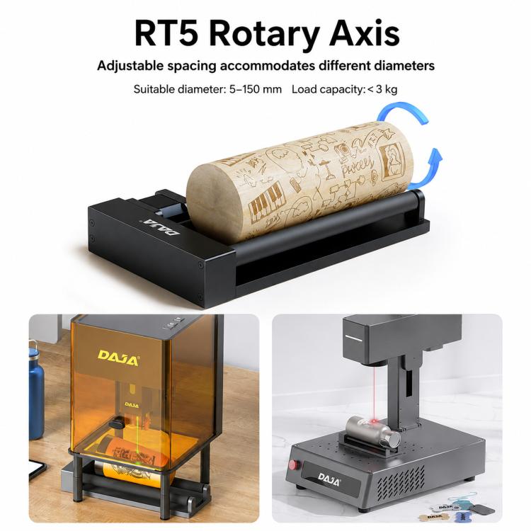 DAJA RT5 Rotation Axis For Laser Engraving Machine