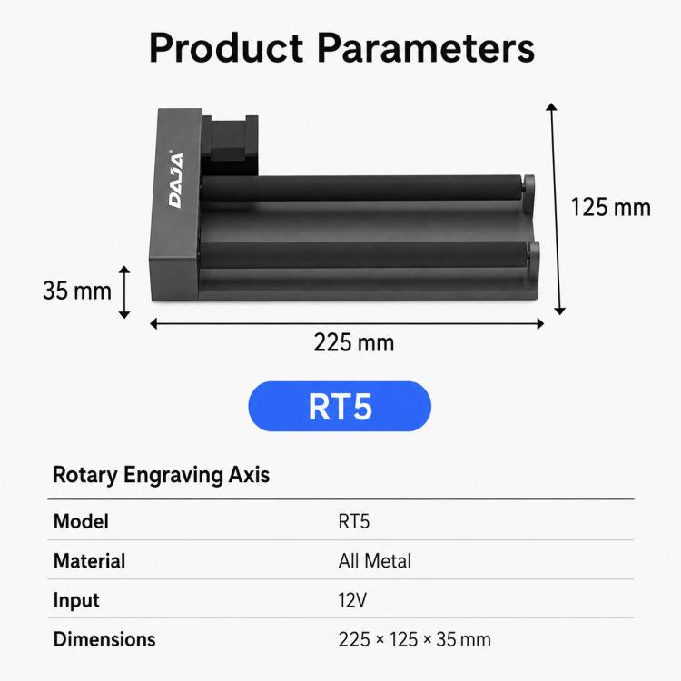 DAJA RT5 Rotation Axis For Laser Engraving Machine