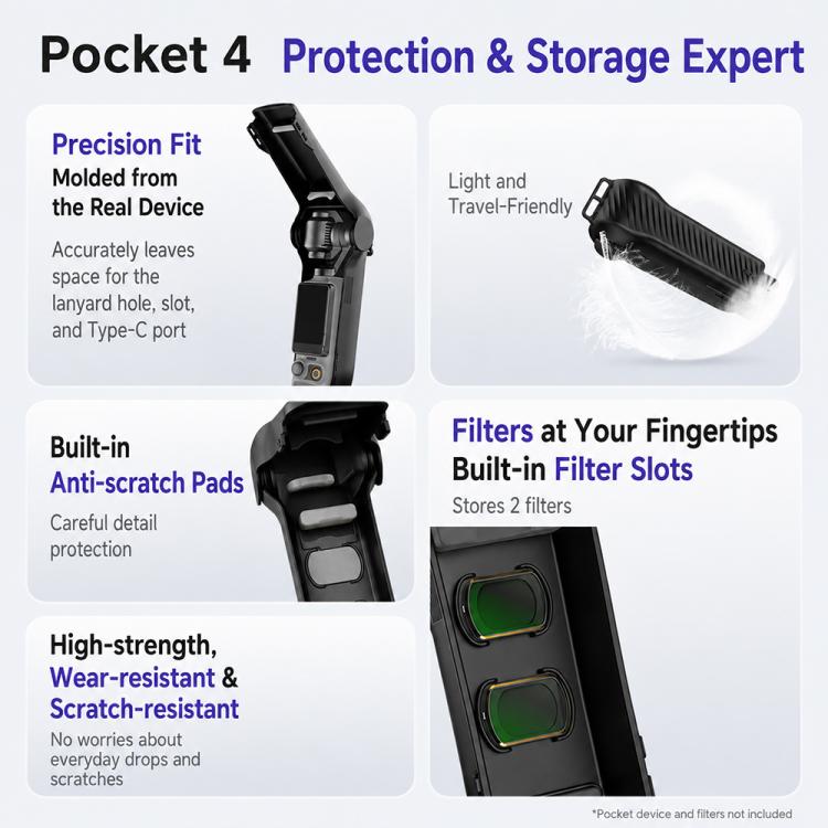 Flip-top Gimbal Protective Cover, For DJI Osmo Pocket 4 / 3