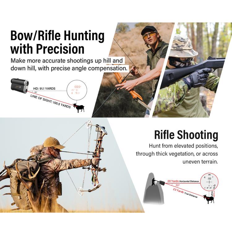 ARTBULL EV-LR1400 OLED Screen Laser Rangefinder Telescope, EV-LR1400