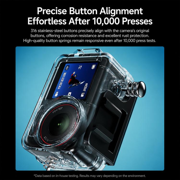Waterproof Housing 60m Underwater Cameras Cover, For DJI Osmo Action 6, For DJI Osmo Action 5 Pro / 4 / 3