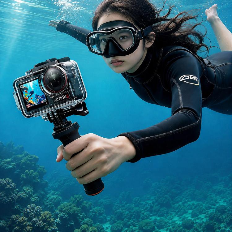 Waterproof Housing 60m Underwater Cameras Cover, For DJI Osmo Action 6, For DJI Osmo Action 5 Pro / 4 / 3