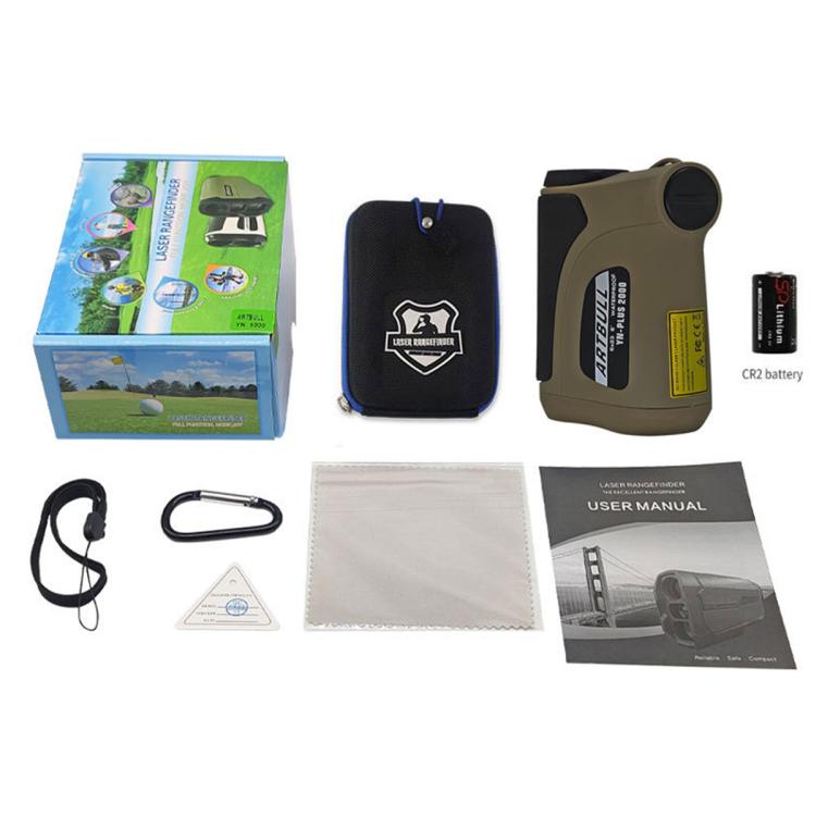 ARTBULL YN-2000 Outdoor Laser Rangefinder Telescope 2000m Multifunctional Altitude Angle Measuring Golf Rangefinder, YN-2000