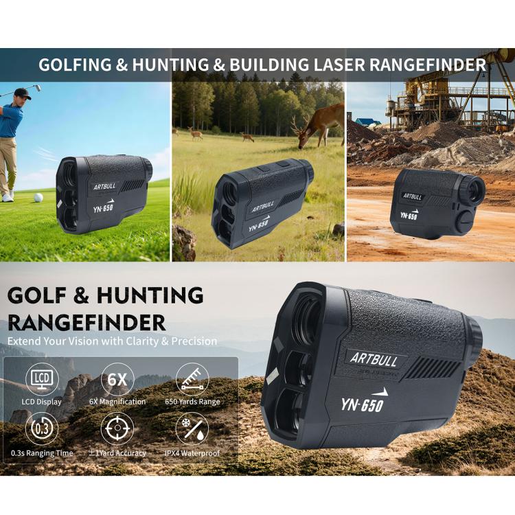 ARTBULL YN-650 Golf Laser Rangefinder 650m Telescope, YN-650