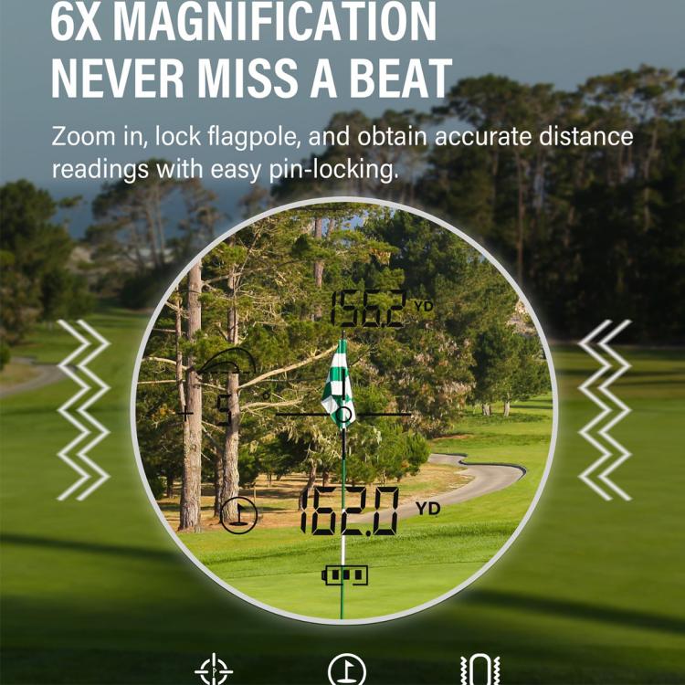 ARTBULL EV-GR1000 6X 1000m Golf & Hunting Laser Rangefinder with Slope, Flag-Lock & Speed Measurement, EV-GR1000