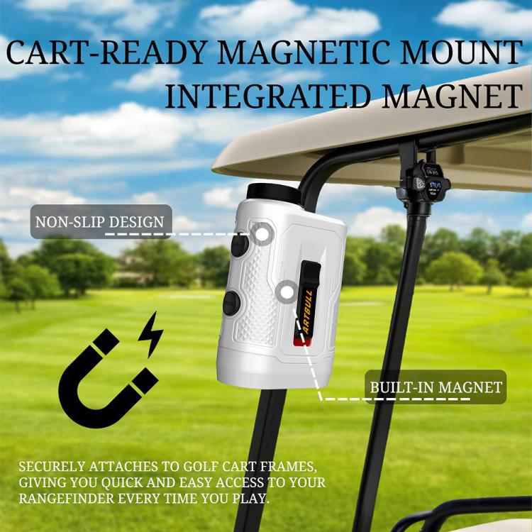 ARTBULL AR-650 Vibrating Golf Rangefinder Laser Rangefinder with Magnet, 650m, 1000m