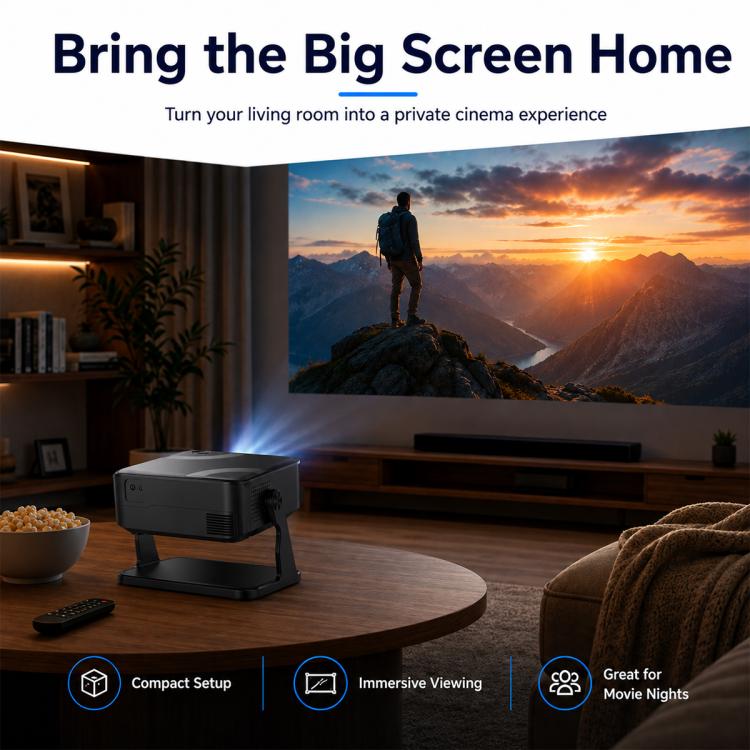 WOWOTO WWT-BL15 Pro Android 14 LCD 720P 150ANSI Smart Projector, WWT-BL15 Pro