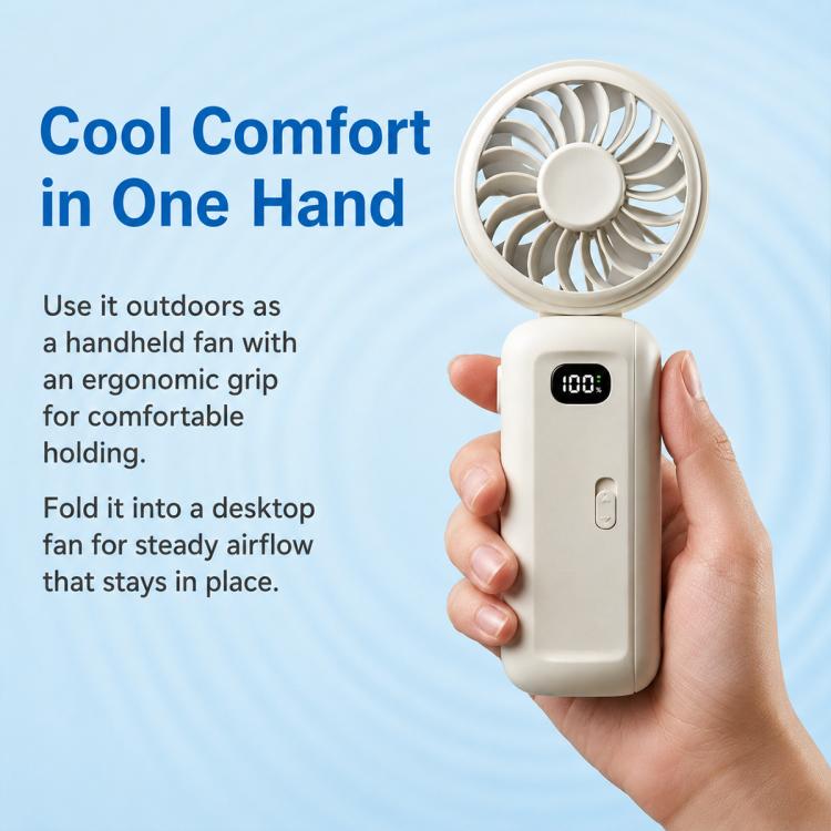 Umbrella Clip Foldable Mini Fan Rechargeable Outdoor Handheld Fan
