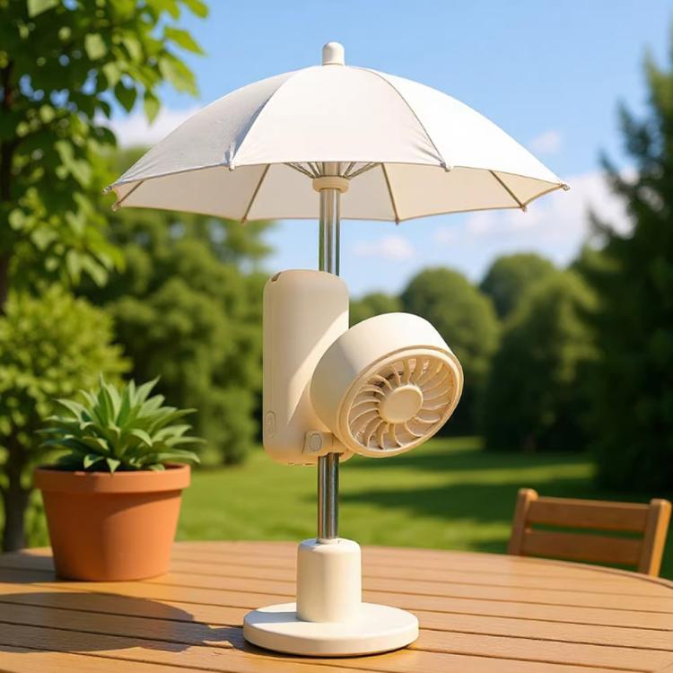 Umbrella Clip Foldable Mini Fan Rechargeable Outdoor Handheld Fan