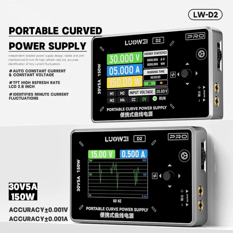 LUOWEI D2 150W Portable Digital Curve Ammeter