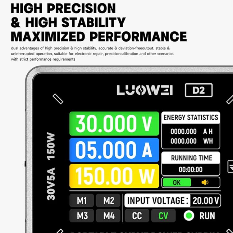 LUOWEI D2 150W Portable Digital Curve Ammeter