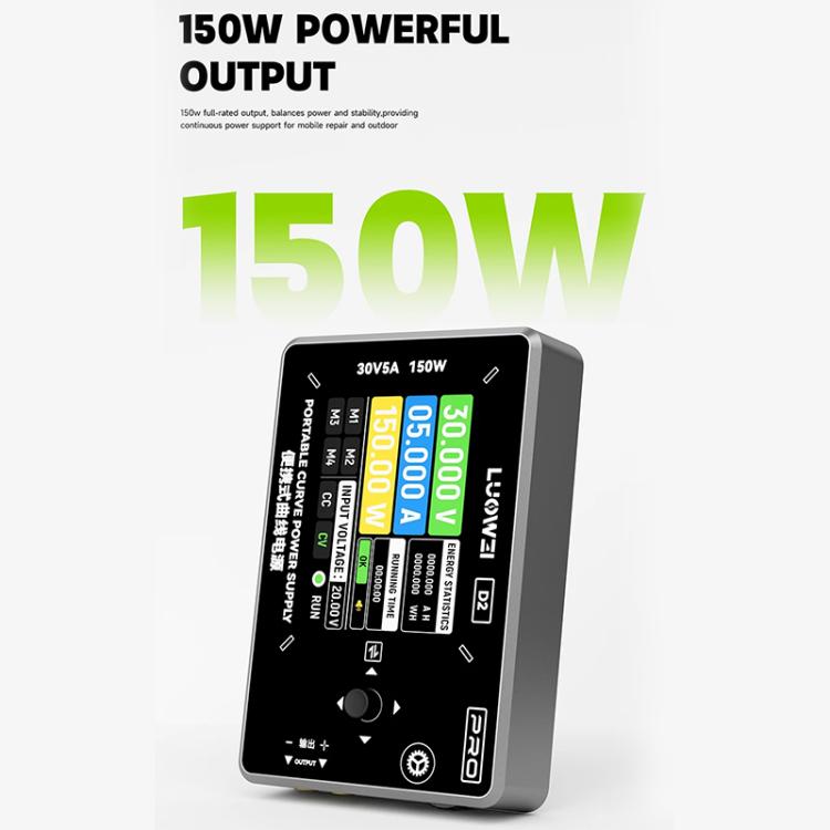 LUOWEI D2 150W Portable Digital Curve Ammeter