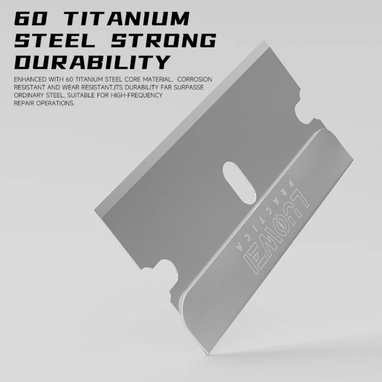 100 PCS/Pack LUOWEI LW-110 High-Toughness Stainless Steel Blade