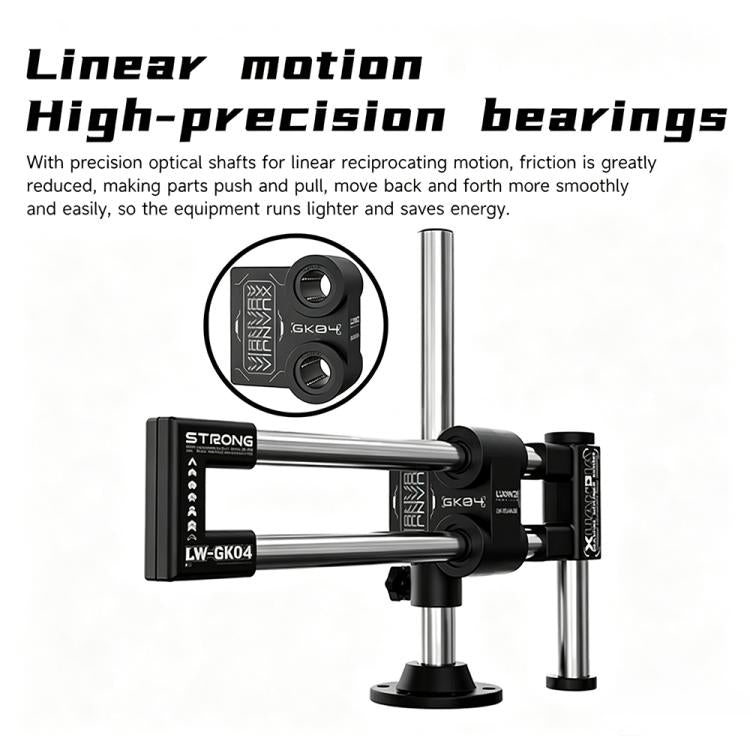 LUOWEI LW-GK04 Xuanjia Dual-Axis Dual-Arm Microscope Swing Arm Stand