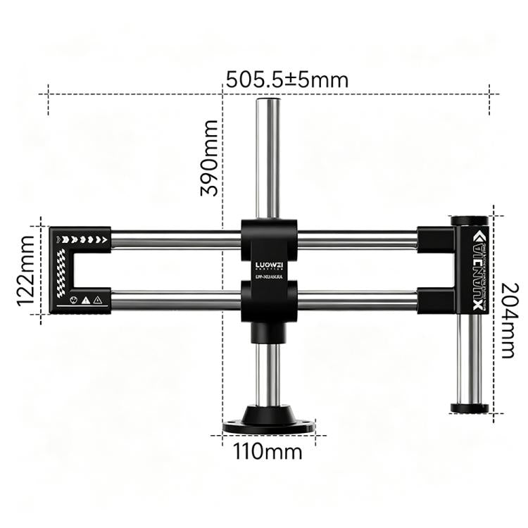 LUOWEI LW-GK04 Xuanjia Dual-Axis Dual-Arm Microscope Swing Arm Stand