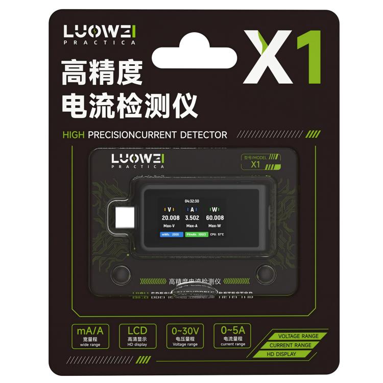 LUOWEI LW-X1 Type-C High-Precision Current Detector