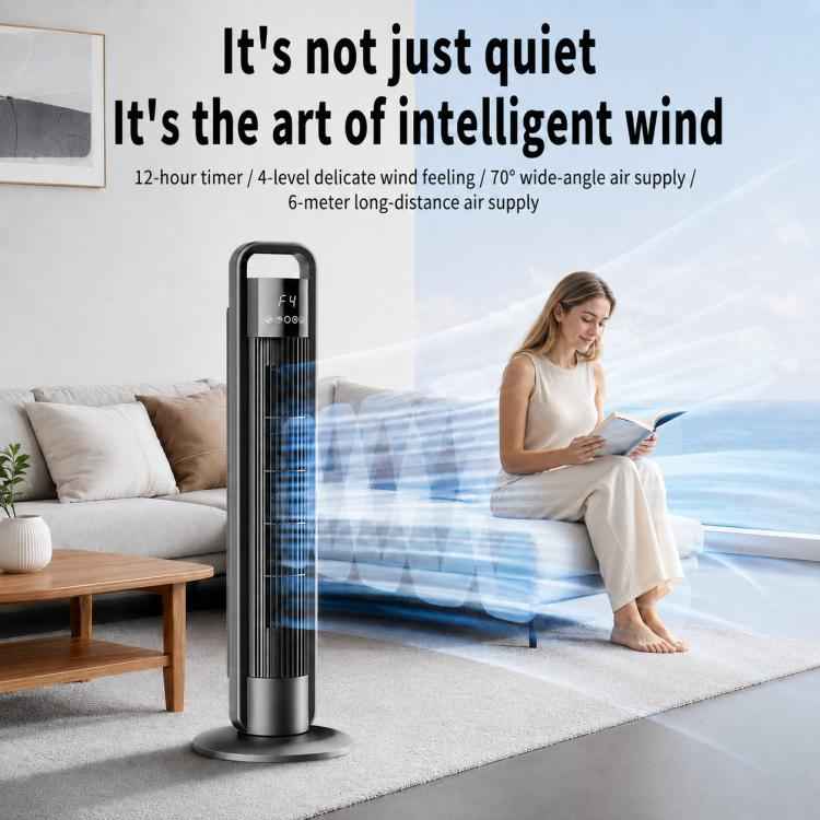 XY-1001 Floor Standing Bladeless Air Conditioner Fan Tower Fan with Remote Control, US Plug, EU Plug, UK Plug