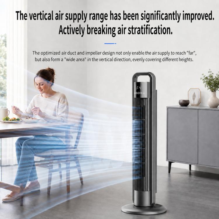 XY-1001 Floor Standing Bladeless Air Conditioner Fan Tower Fan with Remote Control, US Plug, EU Plug, UK Plug