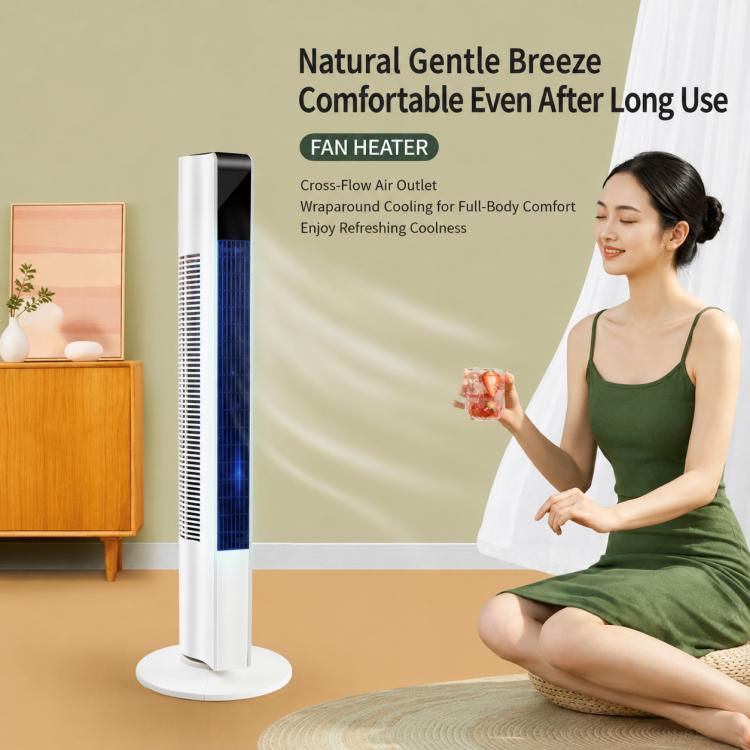 Freestanding Tower Fan, Three-Speed Bladeless Floor Fan, Manual Control Version, Remote Control Version