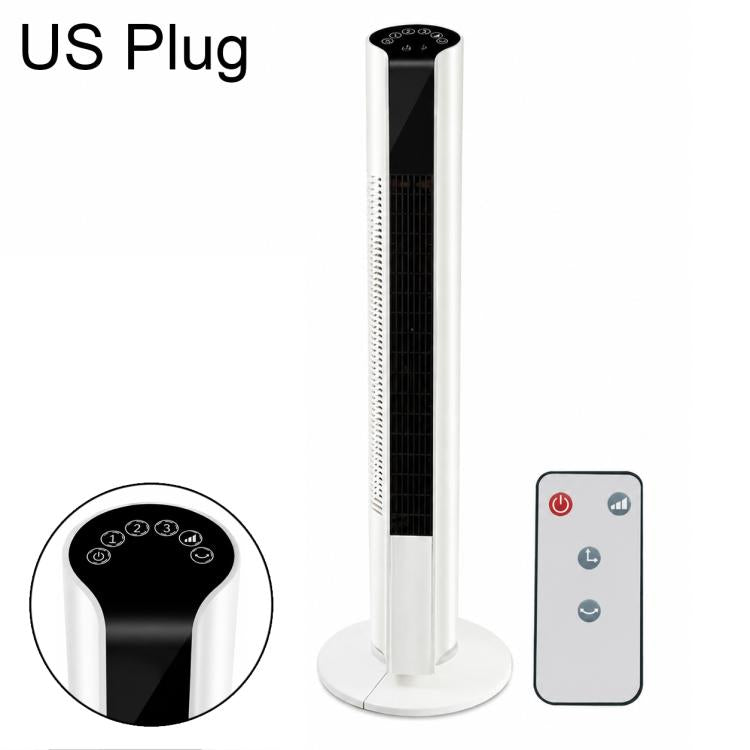 Freestanding Tower Fan, Three-Speed Bladeless Floor Fan, Manual Control Version, Remote Control Version