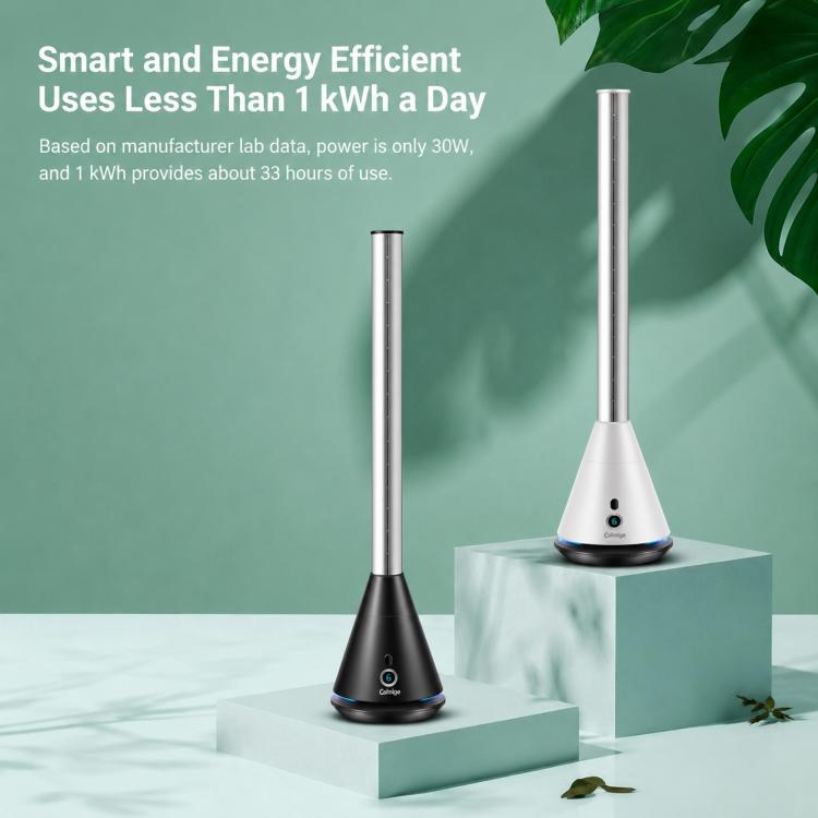 Carkiien SKJ-CR010D Floor Freestanding Bladeless Tower Fan, Circulation Fan with Remote Control