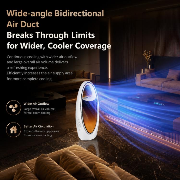 F17 Spray Humidifier Ambient Light Floor Freestanding Bladeless Fan