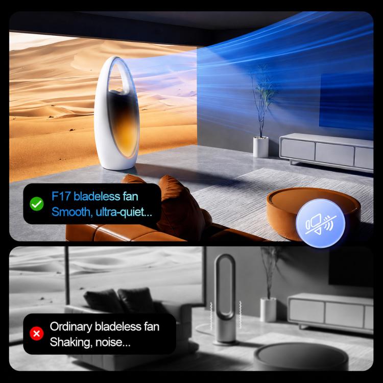 F17 Spray Humidifier Ambient Light Floor Freestanding Bladeless Fan