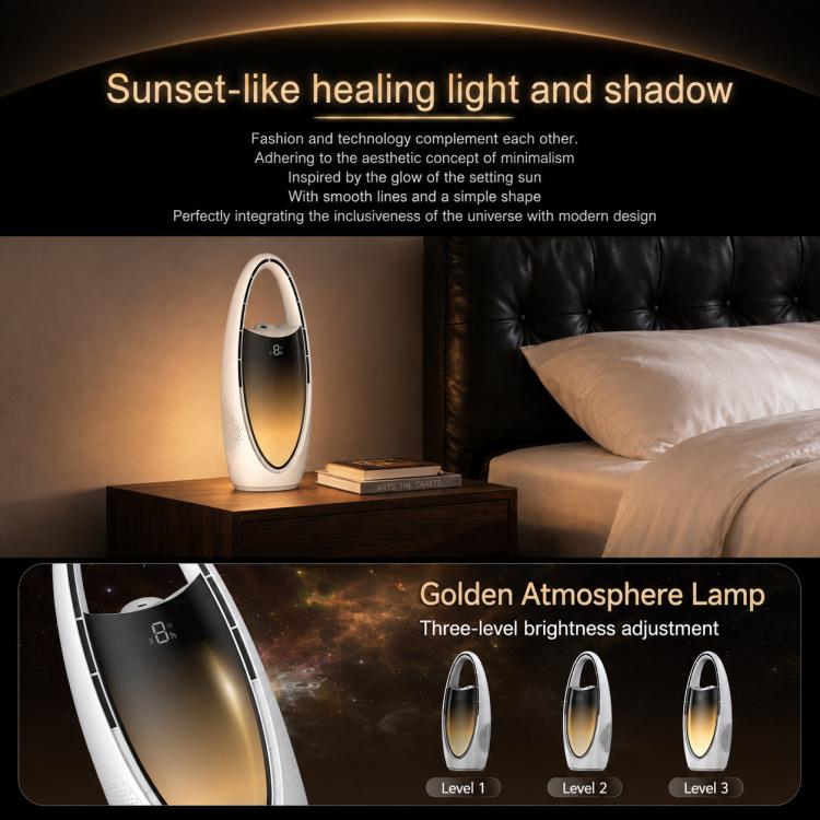 F17 Spray Humidifier Ambient Light Floor Freestanding Bladeless Fan