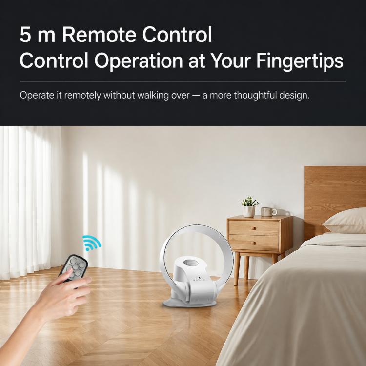 Carkiien SKJ-CR309WD Smart Remote Control Tabletop and Wall Mount Bladeless Fan