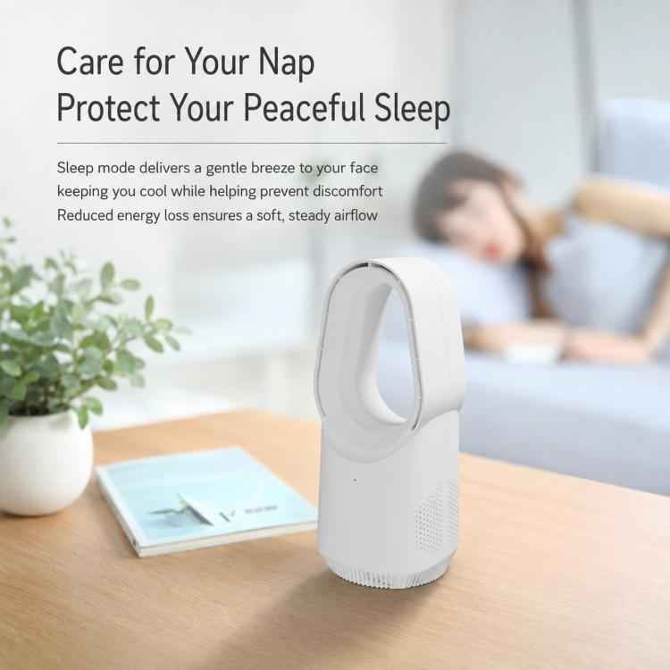 Bladeless Fan Quiet Circulation Tower Fan for Home and Office, Carkiien SKJ-CR060A Basic Model, Carkiien SKJ-CR061 Upgraded Model