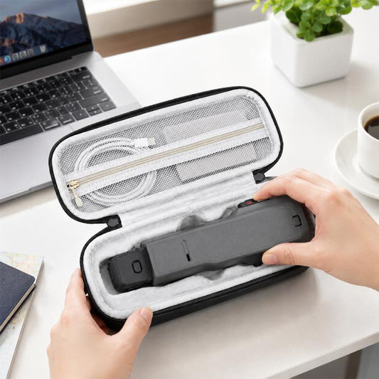 Portable Shockproof PU Camera Storage Bag, For Insta360 Luna Ultra
