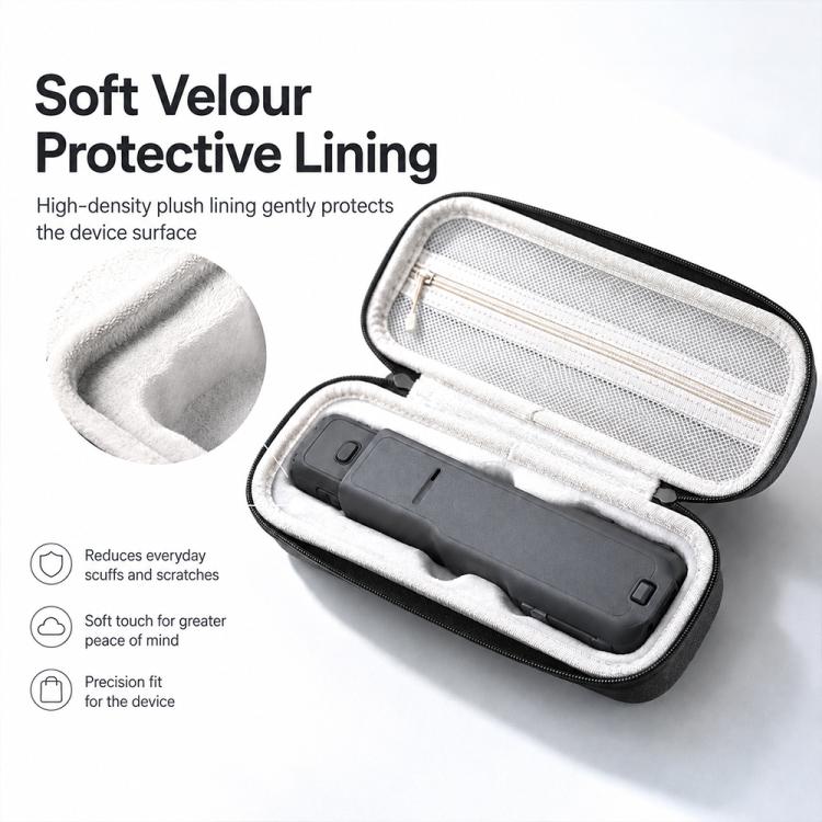 Portable Shockproof PU Camera Storage Bag, For Insta360 Luna Ultra