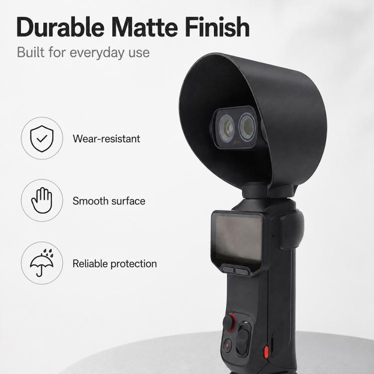 Lens Hood Anti-Glare Lens Shield Scratch-Resistant Protective Cover, For Insta360 Luna Ultra
