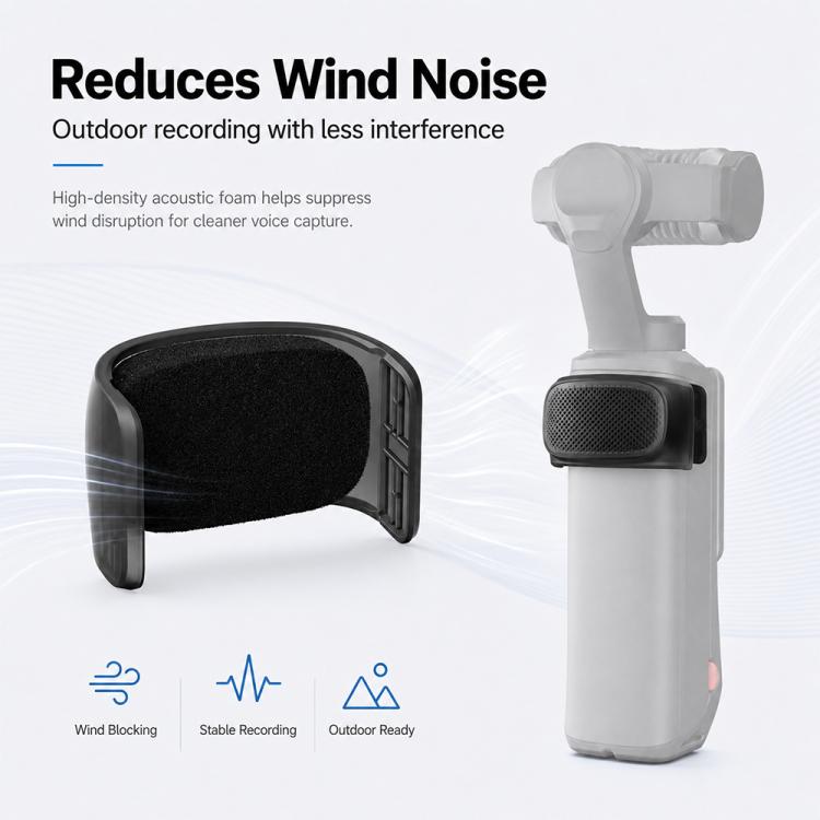Microphone Wind Muff Noise Reduction Windshield Cover, For Insta360 Luna Ultra