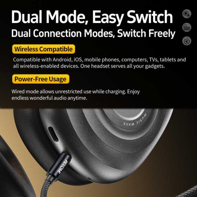WK Beluga M6 Sonithm Over-Ear Wireless Headphones
