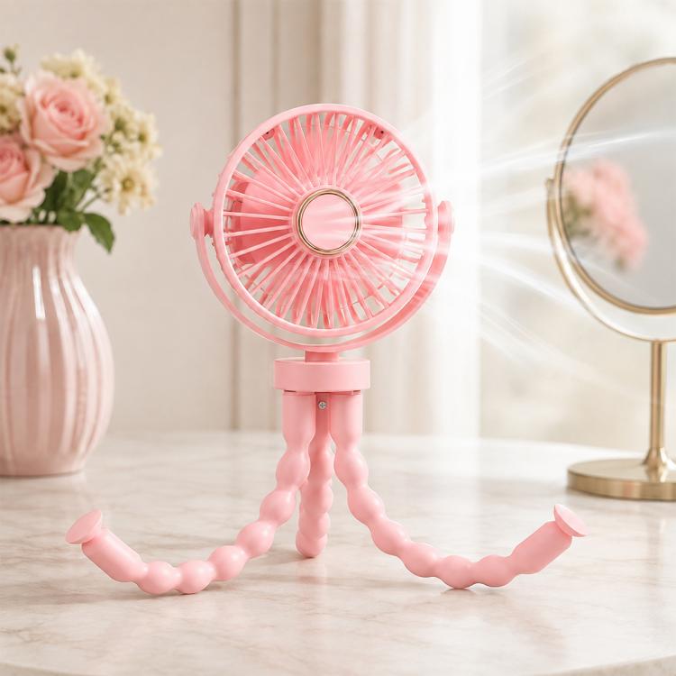 Mini Low-noise and Portable Octopus Stroller Deformation Fan Handheld USB Small Fan