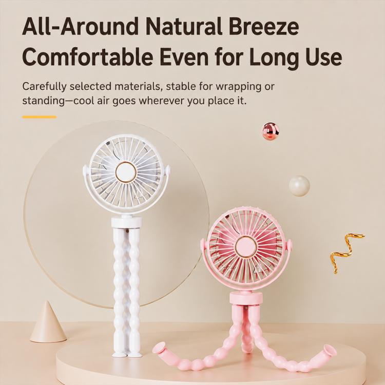 Mini Low-noise and Portable Octopus Stroller Deformation Fan Handheld USB Small Fan