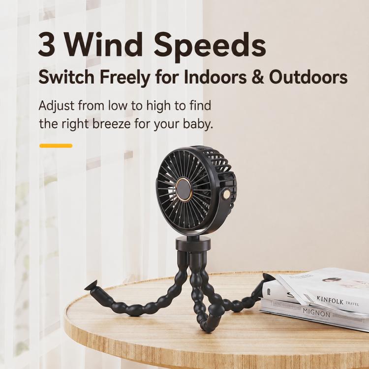 Mini Low-noise and Portable Octopus Stroller Deformation Fan Handheld USB Small Fan