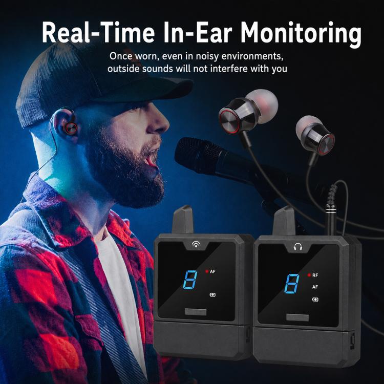 UHF Wireless Monitoring System Professional Real Time Audio Monitoring Receiver, 1 x Receiver, 2 x Receiver, 3 x Receiver