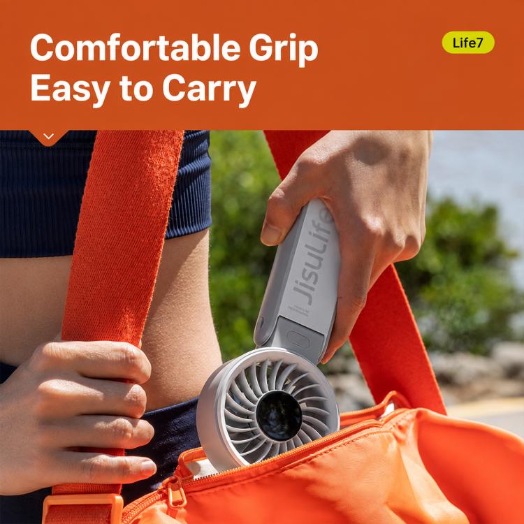 JisuLife Life7 Portable Foldable High-speed Handheld Fan, 3600mAh, 5000mAh