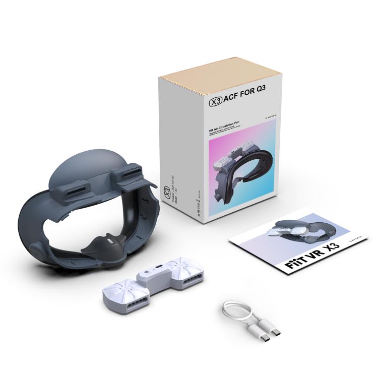 FIIT VR Air Recirculation Mask For Meta Quest 3, X3 Max, X3