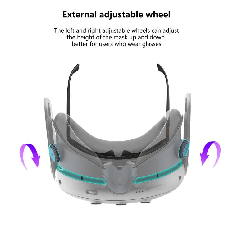 FIIT VR Air Recirculation Mask For Meta Quest 3, X3 Max, X3