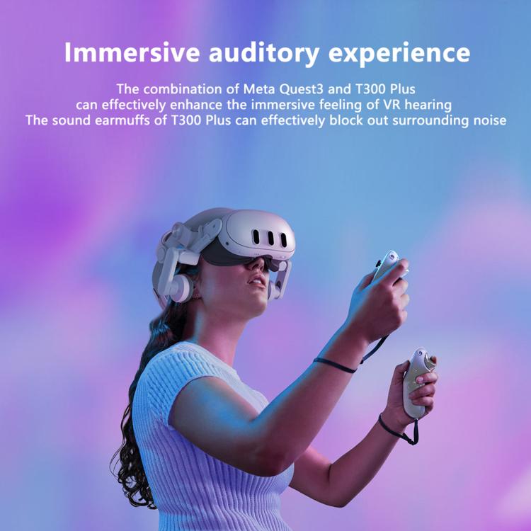 FIIT VR T300 Plus Head Strap with Earphone For Meta Quest 3, FIIT VR T300 Plus