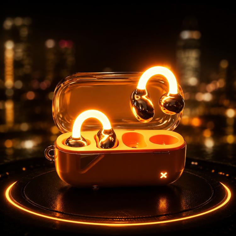 D MOOSTER D22 True Wireless Stereo Clip-on Bluetooth Earphone with Night Light Function