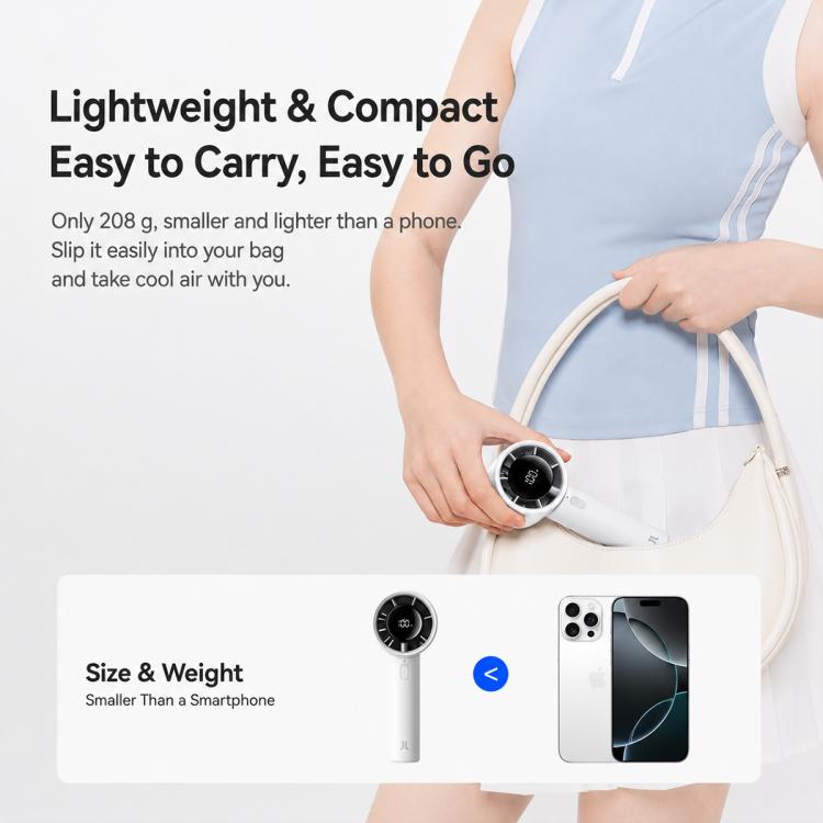 JisuLife Life10S Digital Display High-Speed ??Handheld Fan, 5000mAh
