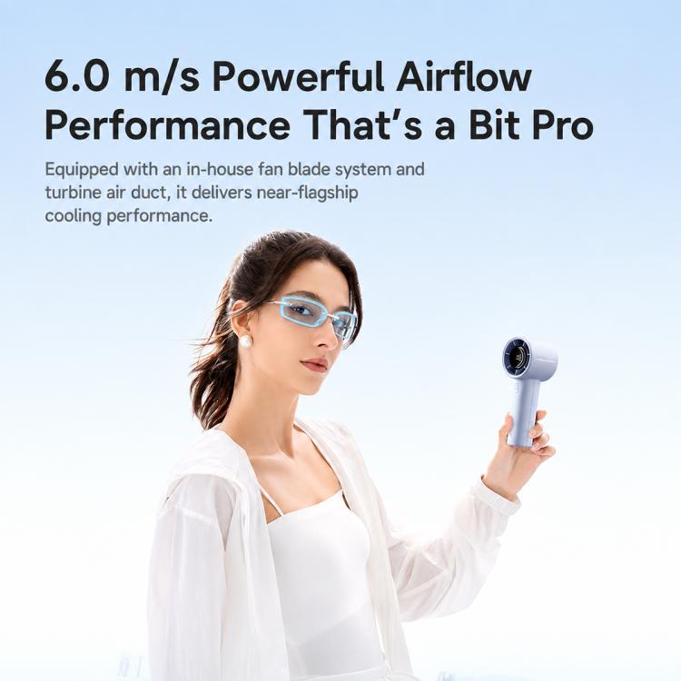 JisuLife Life10S Digital Display High-Speed ??Handheld Fan, 5000mAh