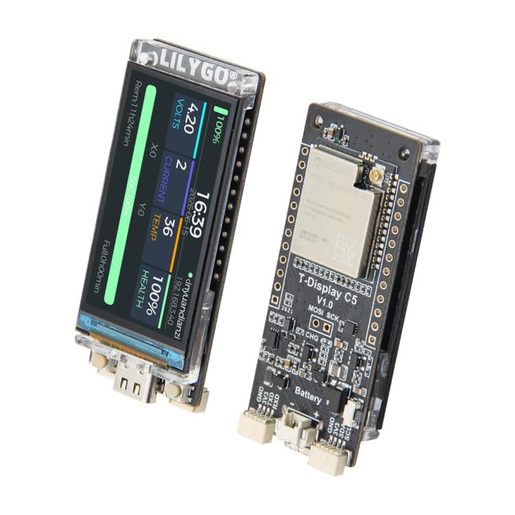 LILYGO T-Display-C5 Module ESP32-C5 MCU Supports Wi-Fi6 BLE5 LCD BMU, T-Display-C5