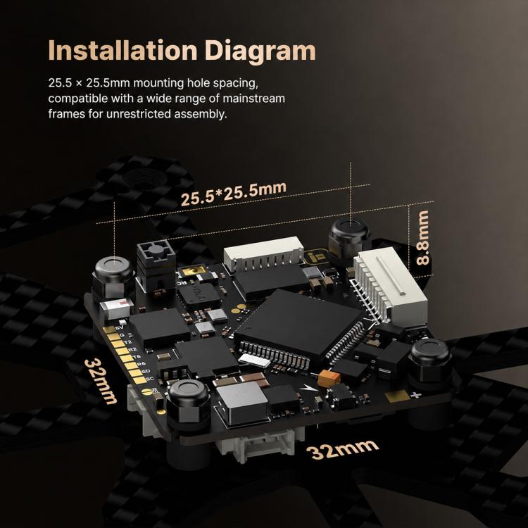 iFlight Borg F7 AIO RX FPV Flight Controller with Built-in ELRS 2.4G & 18A ESC